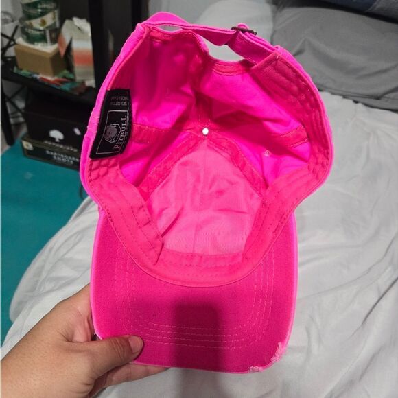 Pit Bull Amaze In Life Washed Cotton Hat Cap Strawberry Patch - Neon Pink - Picture 7 of 7